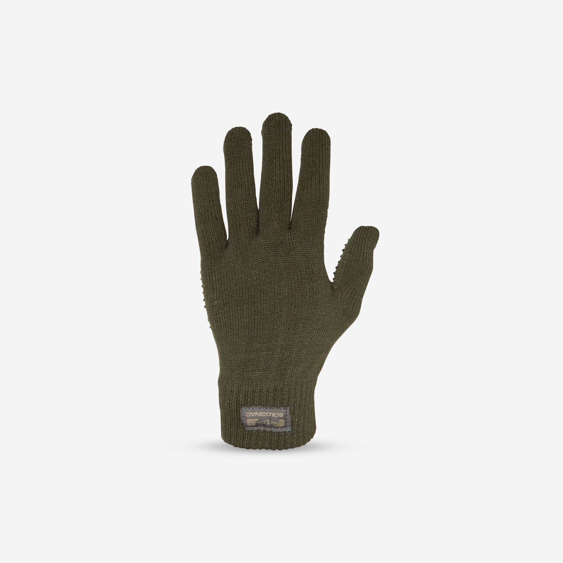 Jagd-Handschuhe 100 grün von SOLOGNAC