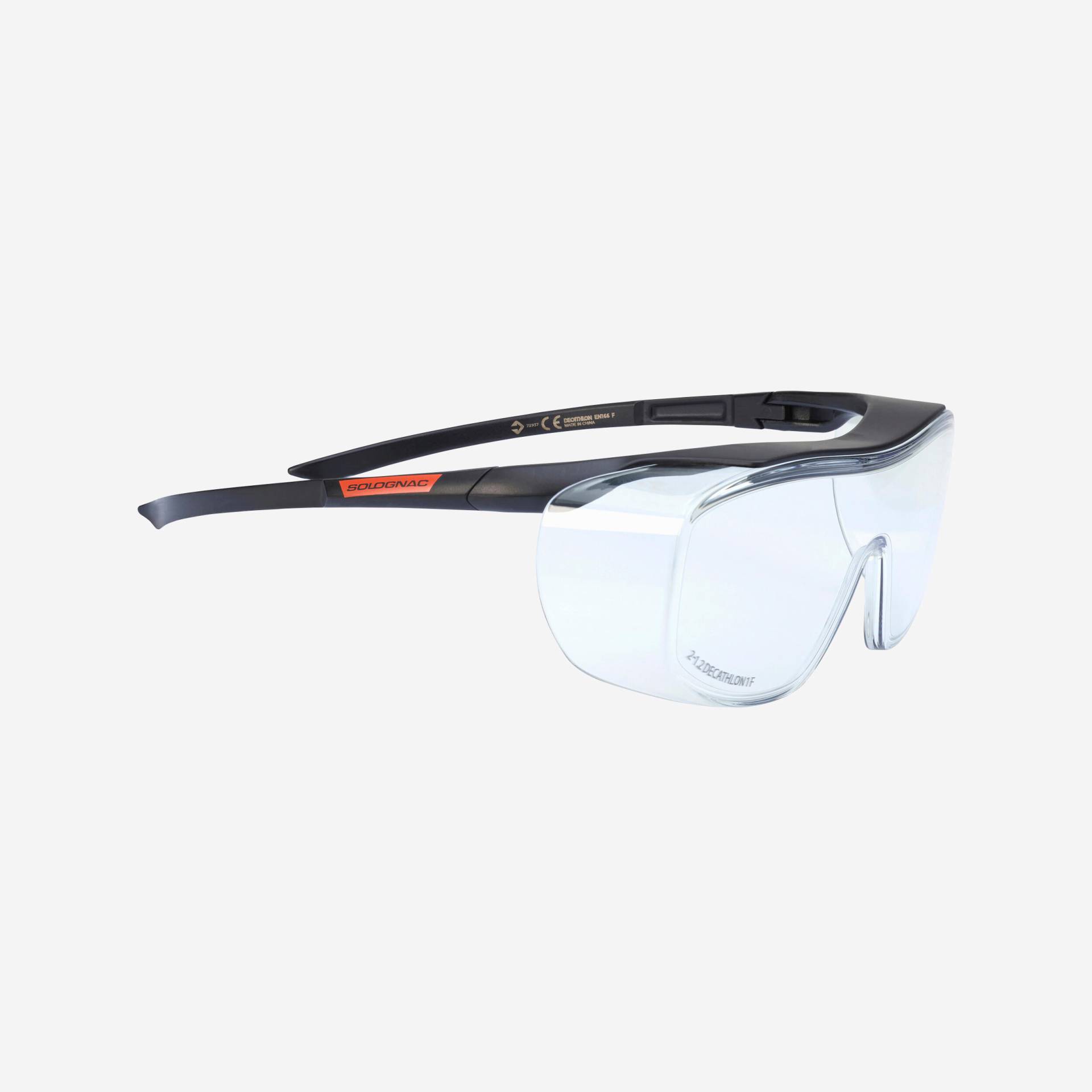 Schießbrille CLAY 100 OTG kratzfeste Gläser Kategorie 0 von SOLOGNAC