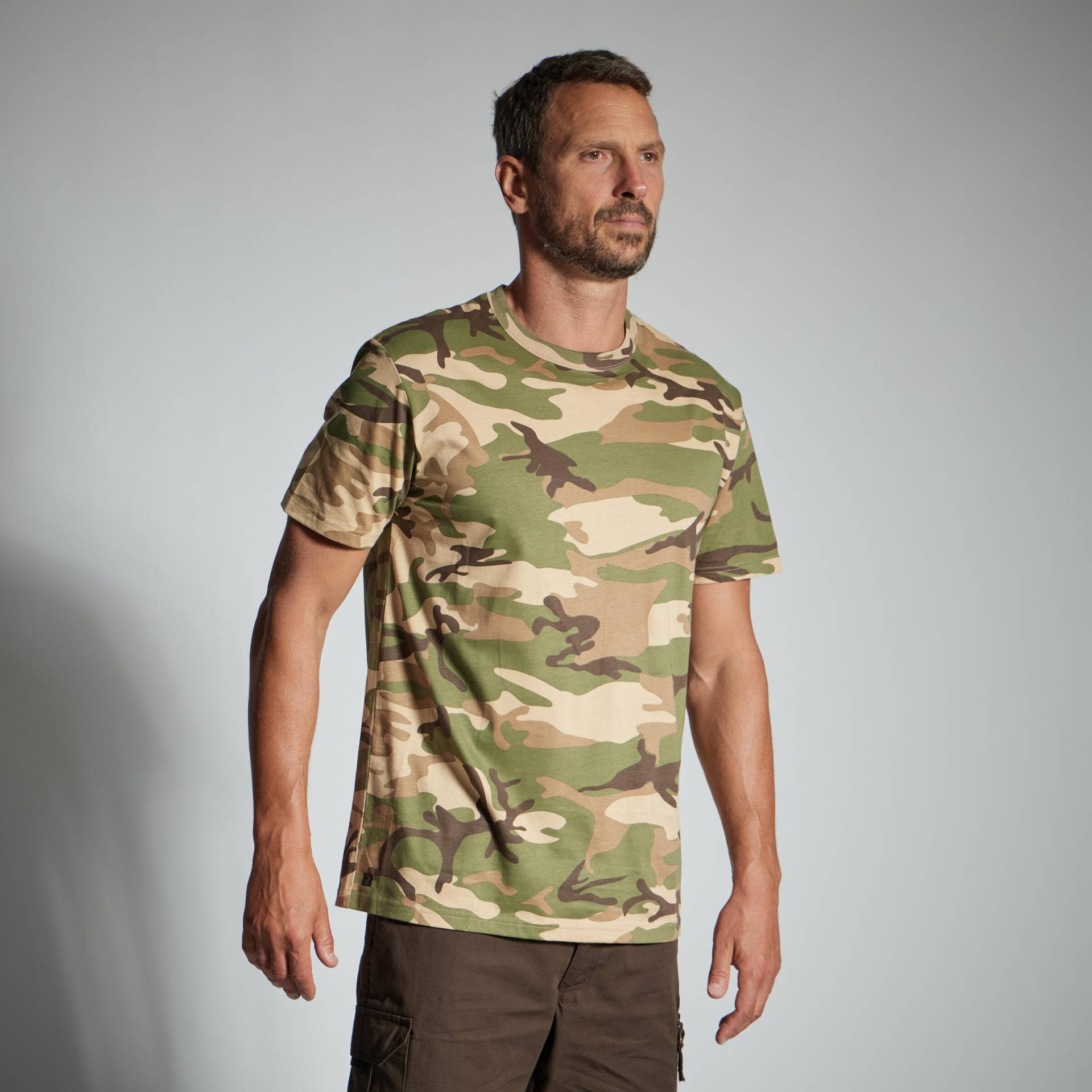 T-Shirt 100 strapazierfähig Camouflage von SOLOGNAC