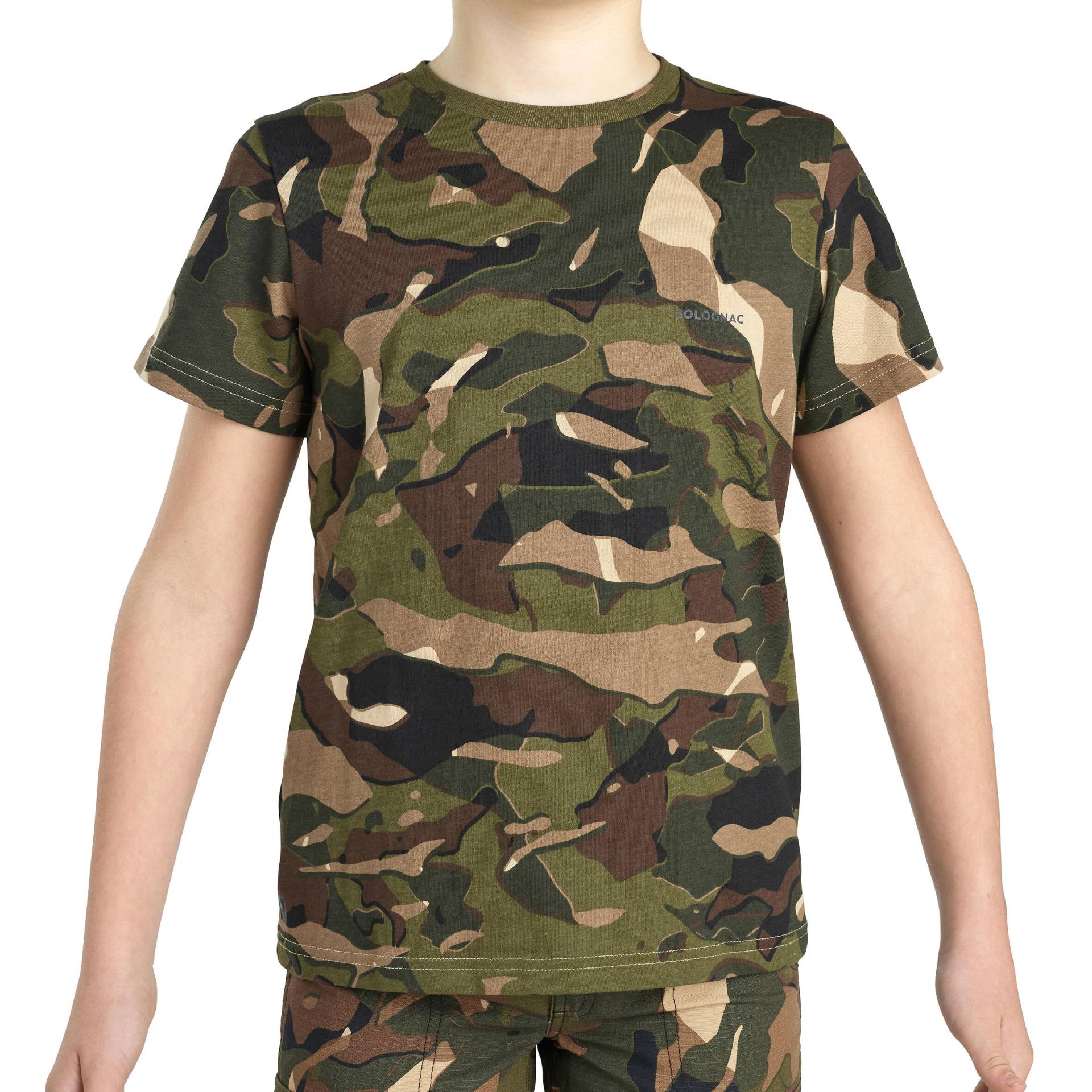 T-Shirt Kinder Camouflage Woodland von SOLOGNAC