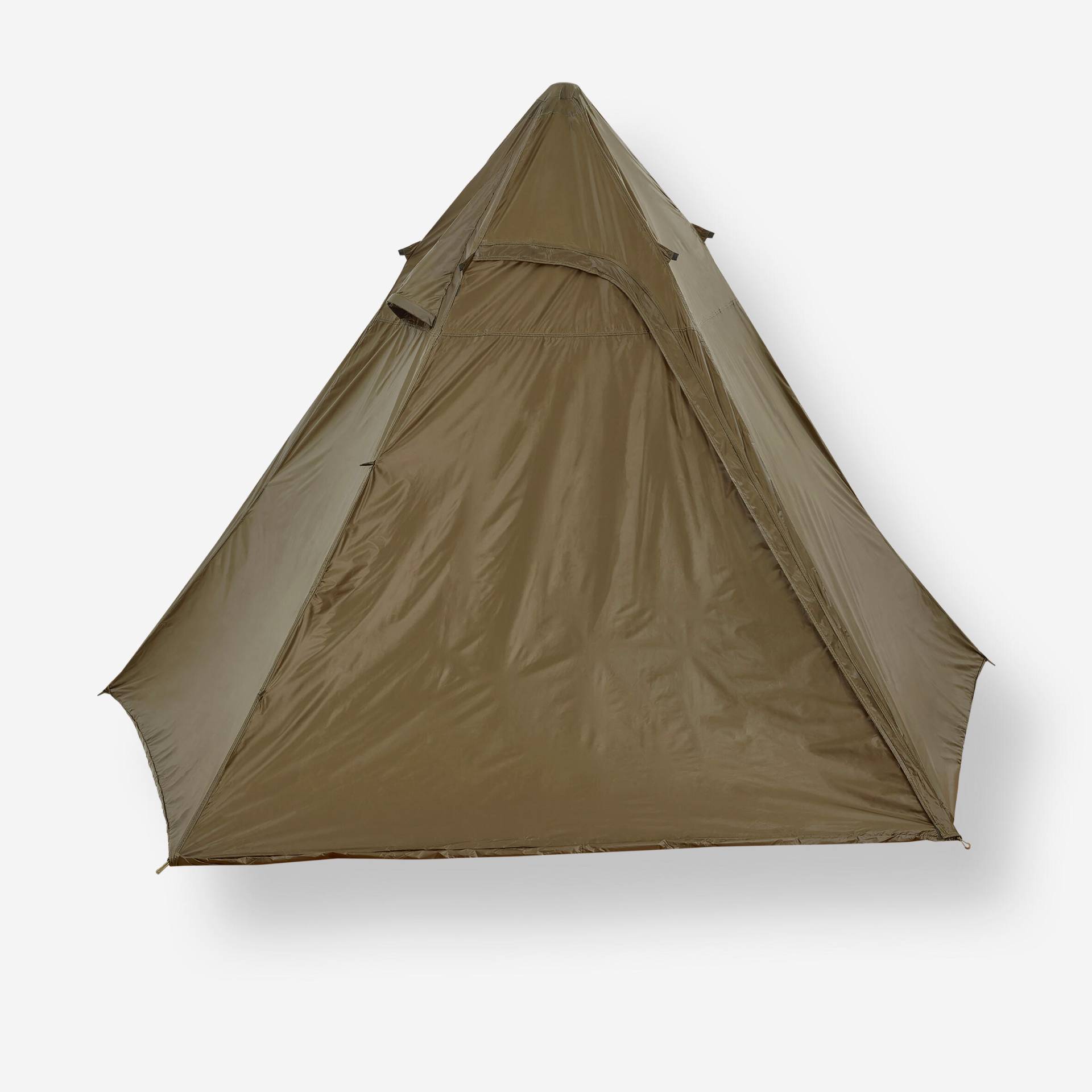 Tipi-Plane Bushcraft Camping wasserdicht 2 Personen+ khaki von SOLOGNAC