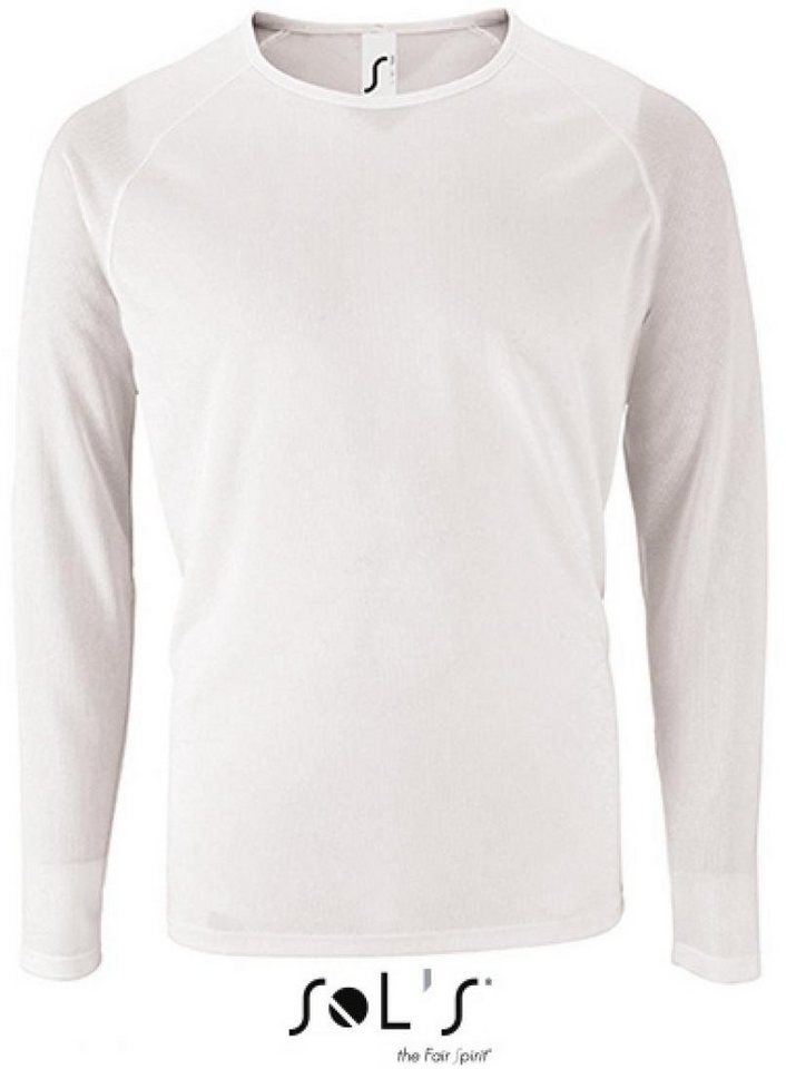 SOLS Langarmshirt Herren Long-Sleeve Sports T-Shirt Sporty von SOLS