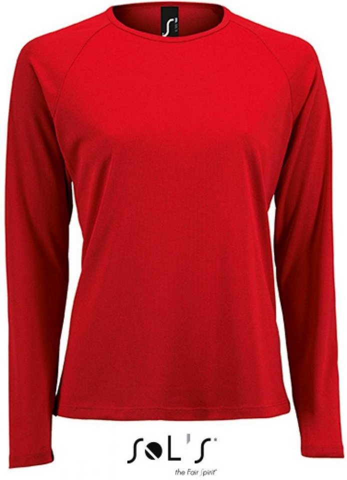 SOLS Langarmshirt Damen Long-Sleeve Sports T-Shirt Sporty von SOLS