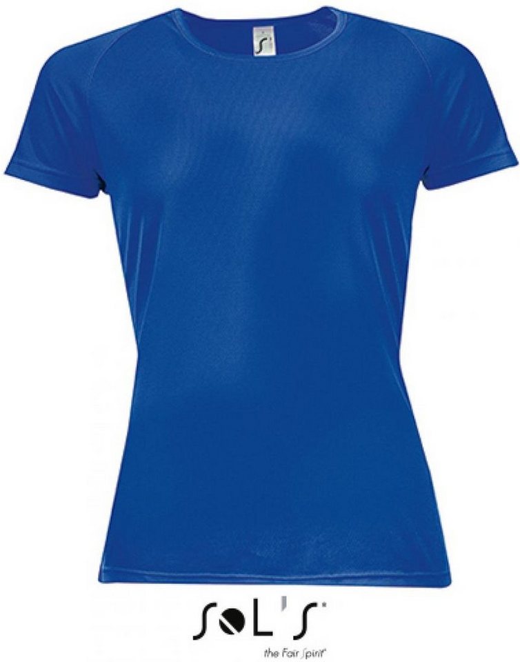 SOLS Trainingsshirt Damen Raglan Sport T-Shirt + Längerer Rücken von SOLS