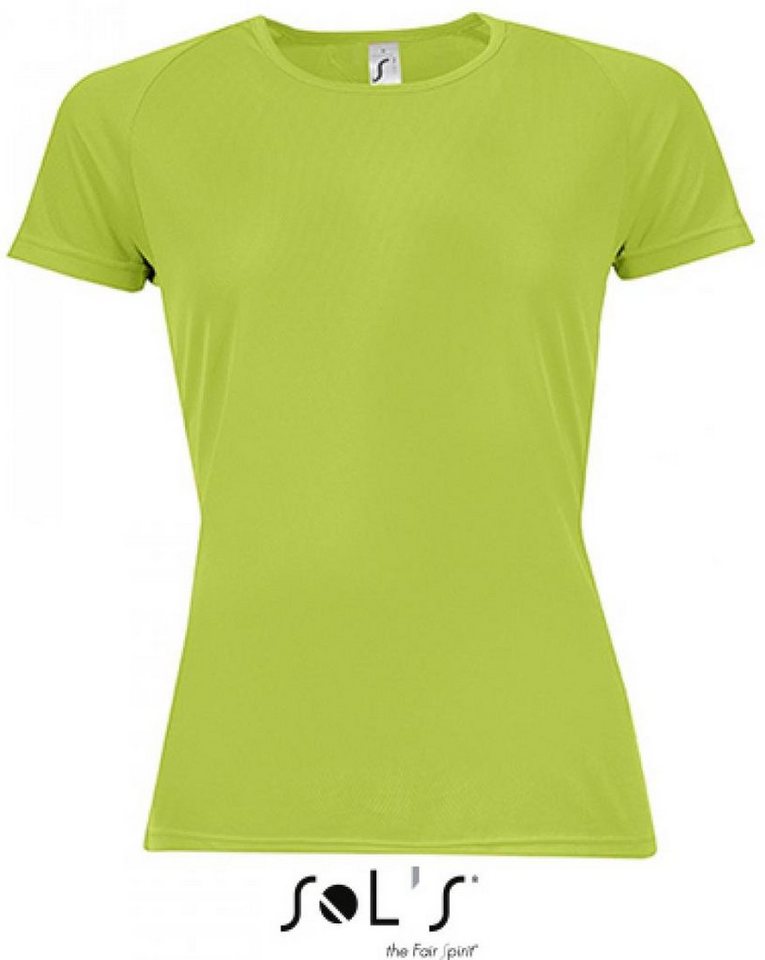 SOLS Trainingsshirt Damen Raglan Sport T-Shirt + Längerer Rücken von SOLS