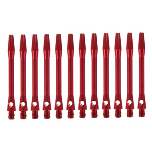 SOPOTUTU 12 Stück Teiliges Aluminium Dartschäfte Gewinde Leicht Robust Für Softdartpfeile Standard Dart Schäfte Zubehör von SOPOTUTU