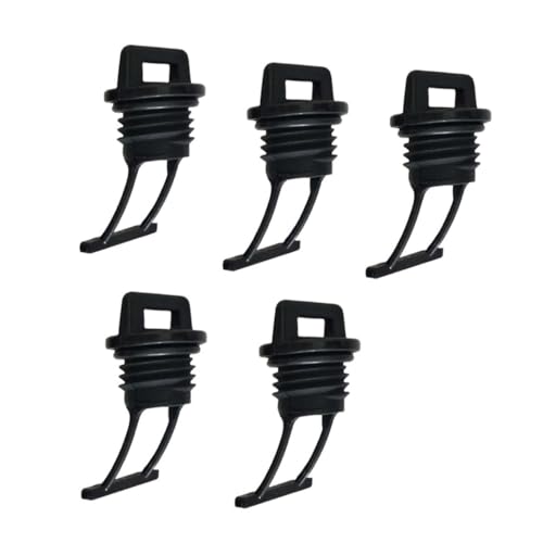 SOPOTUTU 5 Stück Teiliges Kajak Scupper Plug aus Robustem Nylon Universeller Stopfen für Kanu Ablasslöcher und Vibrationsfest mit Gummidichtung zum Schutz Rumpfs Geeignet für Kajak Kanu von SOPOTUTU