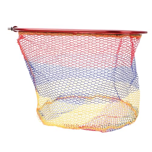 SOPOTUTU Aluminiumlegierung Dreieck fischernetz Dickes Hakenfreies Stabiles Netz für Kajak Teichfischen Großes Netz mit Erweitertem Fangbereich Vielseitiges Angelkescher für Strand und von SOPOTUTU