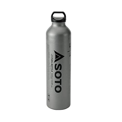 Soto Muka Weithals-Benzinflasche, Silber, 1 Liter von SOTO