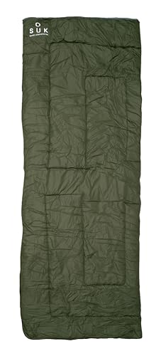 SOUK ONE Premium Deckenschlafsack Schlafsack 70x190cm für Erwachsene Camping Wandern Reisen Couch (Khaki) von SOUK ONE
