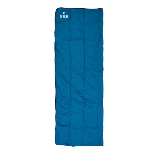 SOUK ONE Premium Kinderschlafsack Outdoor Camping Deckenschlafsack 3-4 Jahreszeiten für Kinder und Jugendliche (Blau Khaki, 70cm x 150cm) von SOUK ONE