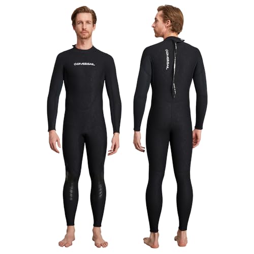 SOUUXIU Tauchanzug, Ganzkörper-Neoprenanzüge für Männer und Frauen, langärmlig, verdickte Wärme, für Sporttauchen, Surfen, Freitauchen und Winterschwimmen, 3 mm Neoprenanzug von SOUUXIU