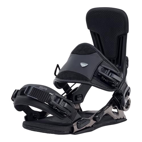SP Bindings Snowboard Bindung Team Peak | Größe XL | Farbe: Schwarz | Patentiertes FASTEC System | Hybrid mit Fast Entry + Strap in | Performance + Comfort | Für Damen & Herren von SP Bindings