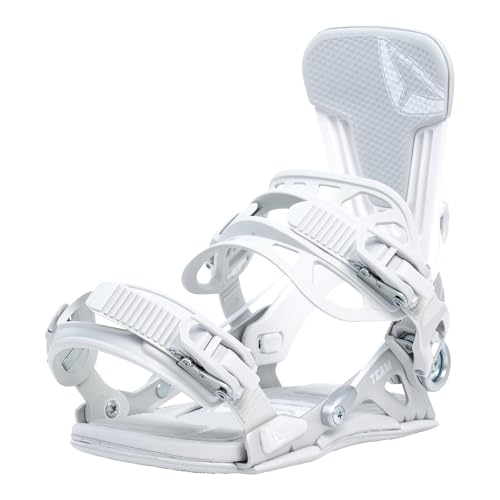 SP Bindings Snowboard Bindung Team Silver | Größe M | Farbe: Weiß | Patentiertes FASTEC System | Hybrid mit Fast Entry + Strap in | Performance + Comfort | Für Damen & Herren von SP Bindings