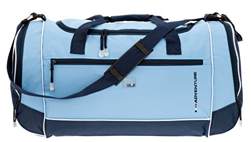 SPEAR Adventure Pro Sporttasche 60 cm mit 2 x Naßfach und Gurt (Hellblau) von SPEAR