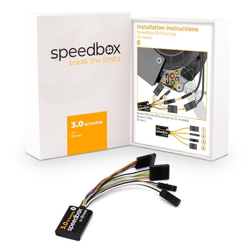 SPEEDBOX 3.0 B.Tuning Brose + Specialized Smarter Bluetooth E-Bike Tuning Chip mit Originalsteckern, Schwarz von SPEEDBOX