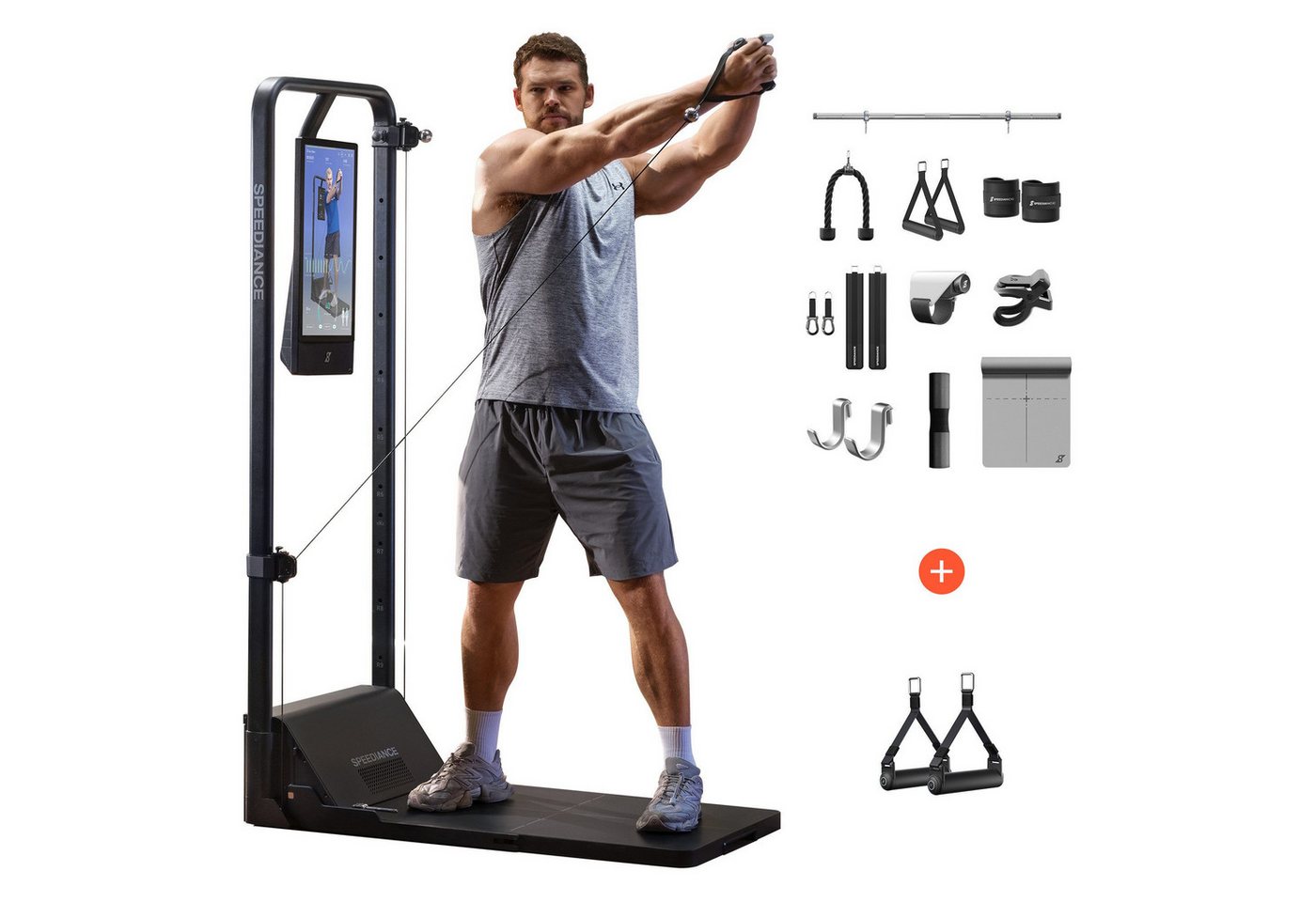 SPEEDIANCE Kraftstation Gym Monster 2, verbessertes KI-gesteuertes All-in-One Home Gym, Multifunktionale Smith-Maschine, Ganzkörper-Krafttrainingsgerät von SPEEDIANCE
