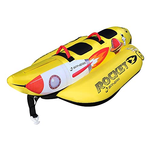 SPINERA Rocket 2 - aufblasbare Banane, Tube, Wasserring, Wasserreifen, Towable für 2 Personen von SPINERA