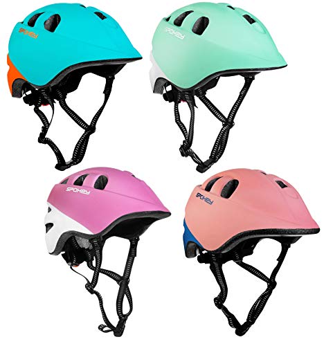 SPOKEY Kinder (Unisex) x Aggressive Helm, Koral-Dunkelblau, 48-54cm von SPOKEY