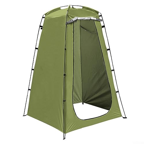 Camping Duschzelt mit Sonnenschutz, kompaktes und leichtes Design, silberbeschichtetes Polyestergewebe (grün) von SPORTARC