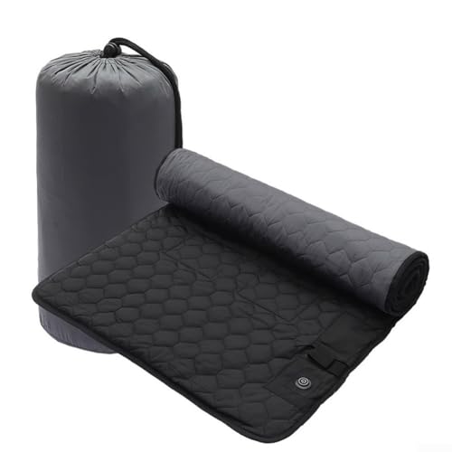 Outdoor-Camping-USB-Heizmatte, multifunktionale Schlaf-Heizmatte, Schlafsack kältebeständig für Camping Rucksackreisen, 198 x 62 cm (schwarz grau) von SPORTARC