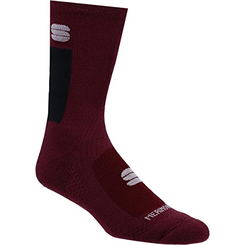 SPORTFUL 1119524-605 MERINO WOOL 18 SOCKS Socks Herren RED WINE BLACK Größe XL von Sportful