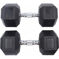 SPORTINATOR 15 kg Hexagon Hantel 2er-Set von SPORTINATOR