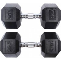 SPORTINATOR 17,5 kg Hexagon Hantel 2er-Set von SPORTINATOR