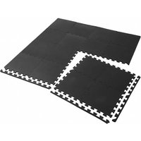 SPORTINATOR Fitness Bodenschutzmatte 18er-Set 30cm schwarz von SPORTINATOR