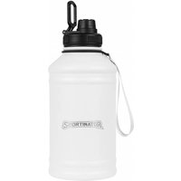 SPORTINATOR "Hydrated" Fitness Edelstahl Trinkflasche 2,2l weiß von SPORTINATOR
