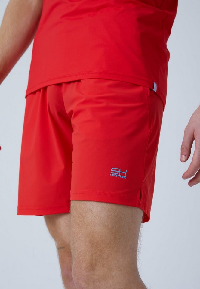 SPORTKIND Funktionsshorts Tennis Shorts regular Jungen & Herren rot von SPORTKIND