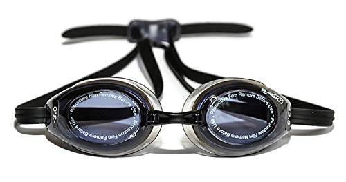 SPORTS WORLD VISION Optische Schwimmbrille - Verschiedene Gläser- Schwarz - für Erwachsene Link -7.00 Recht -7.00 von SPORTS WORLD VISION