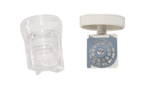 SPORTS WORLD VISION Scleral-Kontaktlinsenbehälter (10 Stück) Leicht zu tragende, belüftete Schutzhülle, tonnenförmiger Kontaktlinsen-Reinigungsbehälter für den täglichen Gebrauch von SPORTS WORLD VISION