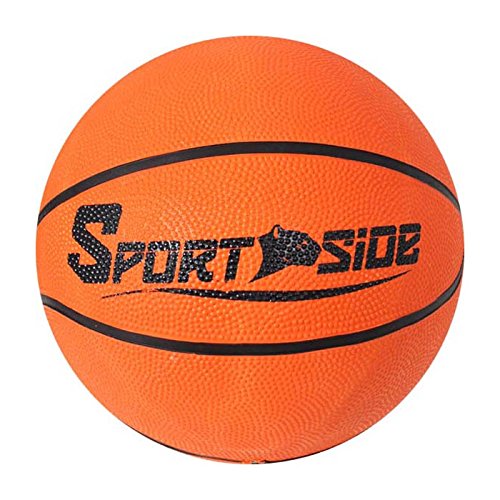 SPORTSIDE - Basketball - Ball Game - Basketball - Basketball - Size 7 - Sports Accessory - 046585 - Orange - Rubber - 24 cm - Sports Article von SPORTSIDE
