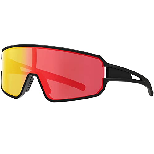 SPOSUNE Polarisierte Fahrradbrille für Herren und Damen, UV400 Fahrrad-Sonnenbrille – Sportbrille für Fahrrad, Baseball, Laufen, MTB von SPOSUNE