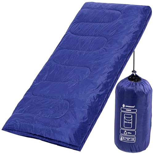 SPRINGOS Schlafsack Bettdecke 73 x 190 cm inkl. Packbeutel Outdoor Schlafsack für Wandern Picknick Camping Festival von SPRINGOS