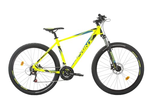 SPRINT Maverick 27,5 Zoll Mountainbike Fahrrad ALU Rahmen, Shimano Tourney 21 Gang (Neongrün Matt, 440 mm) von SPRINT
