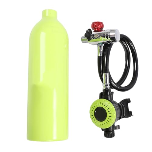 SPYMINNPOO 1L Mini-Tauchflasche, Sauerstoffflasche, Tragbares Tauchflaschen-Set mit Filtergerät, Rostfrei, Vielseitiges Tauchset für Verschiedene Wasserumgebungen (Green) von SPYMINNPOO