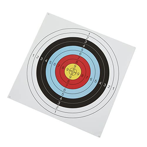 SPYMINNPOO 30 Stück Bogenschießen Zielpapier, 40 * 40cm Recurve Compound Bow Full Ring Shooting Zielscheiben Papier Freizeitsport Zubehör Für Bogenschießen von SPYMINNPOO
