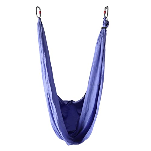 SPYMINNPOO Aerial Yoga Swing-Hängematte mit Verstellbarer Höhe, Nylon-Stoffmaterial, Perfekt für Yoga-Bewegungen, Entspannung (Purple) von SPYMINNPOO