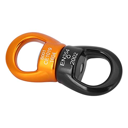 SPYMINNPOO Karabiner Swivel, Aluminium Magnesium Legierung Drehwirbel Drehbar Verschluss Karabiner Outdoor Climbing Klettern Kletterschaukel hängesessel von SPYMINNPOO