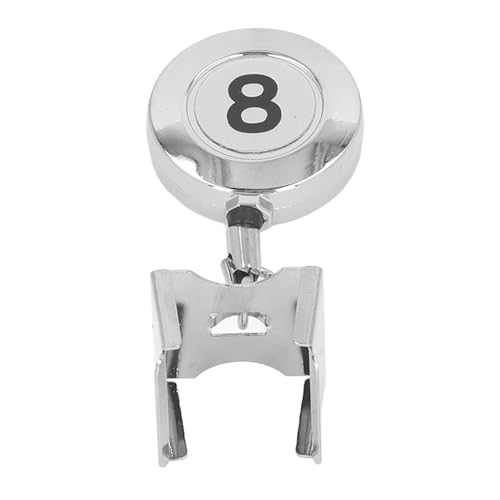 SPYMINNPOO Einziehbare Billard-Queue-Kreidehaltertasche, Pool-Schlüsselanhänger, mit Ausziehbarem Seil für Standard-Kreidestück (Silver) von SPYMINNPOO