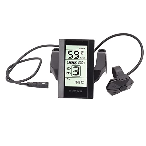 SPYMINNPOO Elektrofahrrad LCD Display, 24V 36V 48V 52V Multi Information 800S LCD Display Meter Kompatibel mit BAFANG Controller für Elektrofahrradzubehör von SPYMINNPOO