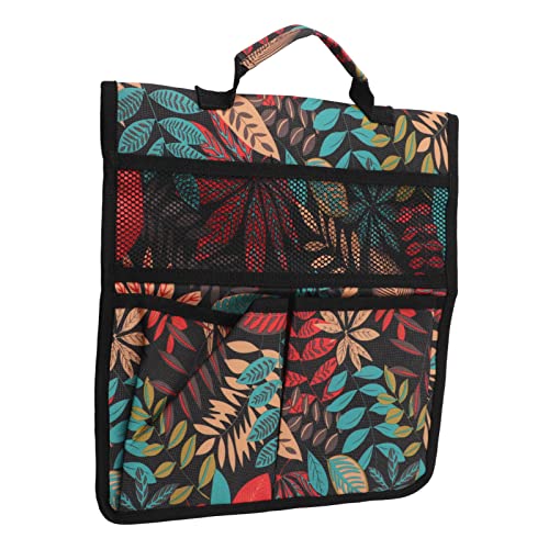 SPYMINNPOO Gartenwerkzeugtasche, 600D Oxford-Stoff, Faltbarer Tragbarer Gartenwerkzeug-Kit-Halter mit Mehreren Taschen für den Garten Im Freien (Rote Blätter) von SPYMINNPOO