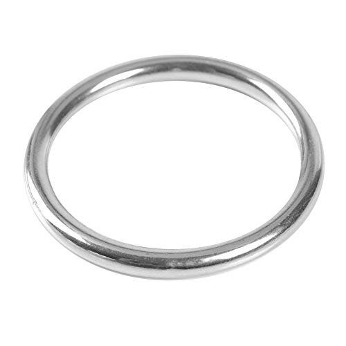 SPYMINNPOO Geschweißter Ring aus Edelstahl 304 für Boote, Marine, O-Rundring, Polierter Kreis für Vielseitiges, (Drahtdurchmesser 6 mm * Innendurchmesser 40 mm) von SPYMINNPOO