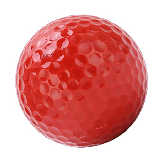 SPYMINNPOO Golfbälle, 2 Schichten Golf Floating Ball Floater Water Range Schwimmender übungsbälle fur Outdoor Sports Golf Practice Trainingsbälle(rot) von SPYMINNPOO