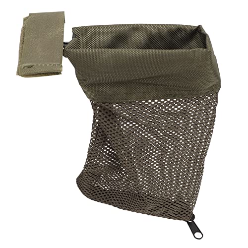 SPYMINNPOO Hülsenfänger, Eisen Nylon Messing Hülsenfangsack Gepolstertes Netz Brass Catcher mit Reißverschluss für das Jagdschießen(Grün) von SPYMINNPOO