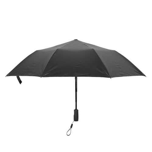SPYMINNPOO Kühlventilator-Regenschirm mit Ventilator und Sonne, Kompakter Regenschirm, UV-Schutz, Wiederaufladbarer USB-Akku für Golf, Strand, Regen (Rosa) von SPYMINNPOO