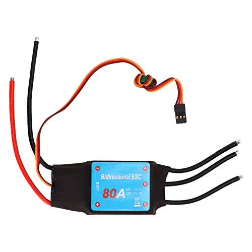 SPYMINNPOO RC Brushless Motor, RC Brushless ESC 80A 5V 5A BCE Ausgang Multifunktions-ESC Drehzahlregler F¨¹R Boot Unterwasserpropeller Modellspielzeug Zubeh?r F¨¹r Schiffsmodelle von SPYMINNPOO