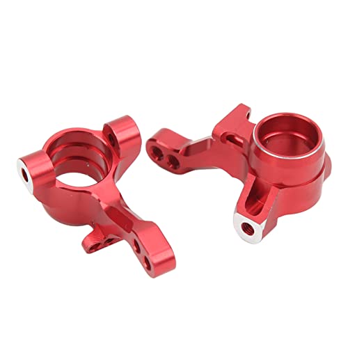 SPYMINNPOO RC Car Steering Cup, 2 St¨¹ck Aluminiumlegierung Upgrade Achsschenkel RC Zubeh?r Vorderer Achsschenkel C Block f¨¹r 4 Tec C8 1/10 Fahrzeug(Rot) Modellspielzeug Zubeh?r F¨¹r Modellautos von SPYMINNPOO
